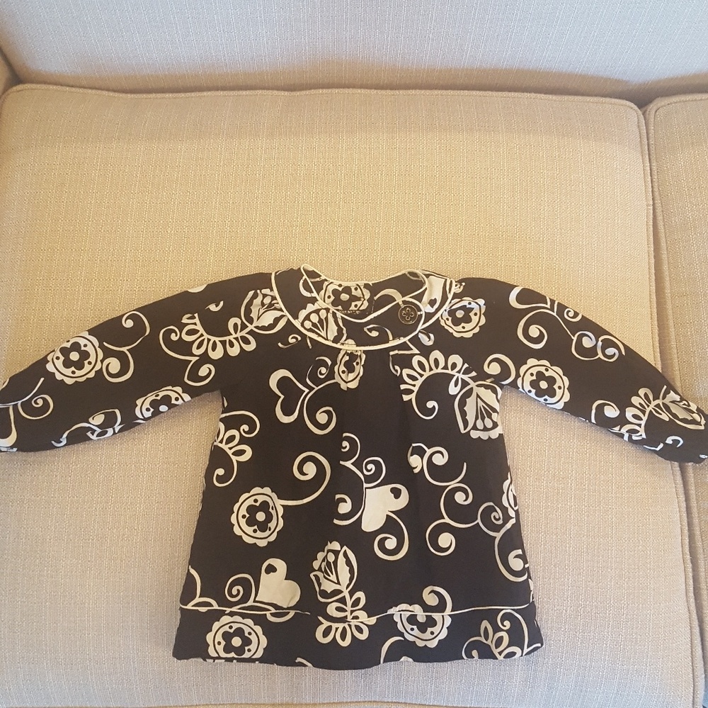 Polly Flinders Girls' Floral Dress; Size 12 mos